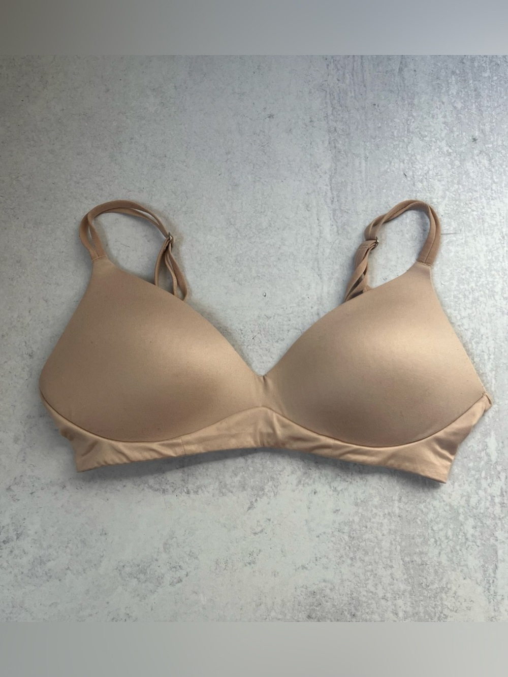 Aerie Bra 32C Real Sunnie Wireless Nude Padded Smooth Neutral - Picture 2 of 4